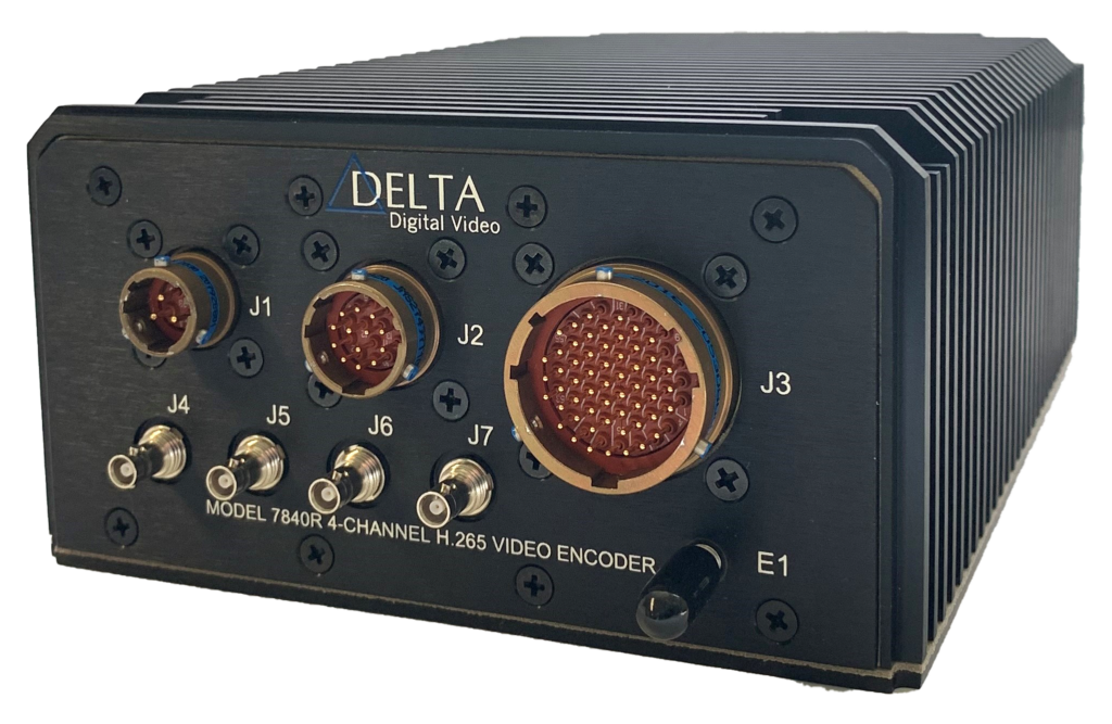 Model 7840R 4-CH H.265 Video Encoder, Rugged | Delta Digital 
